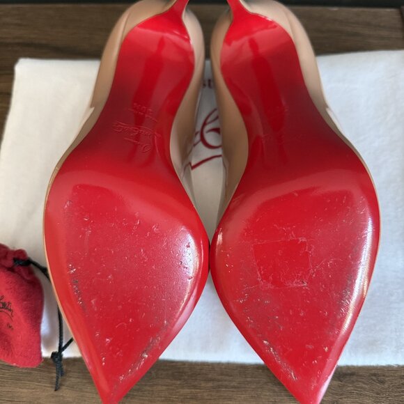 Christian Louboutins Hot Chick 100mm in Blush - Picture 10 of 11